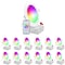 Luxrite 6 Inch Smart LED Recessed Lights RGBW Wifi App and Voice Control 13W 1000LM No Hub Required, 12PK LR22745-12PK - alternate 1